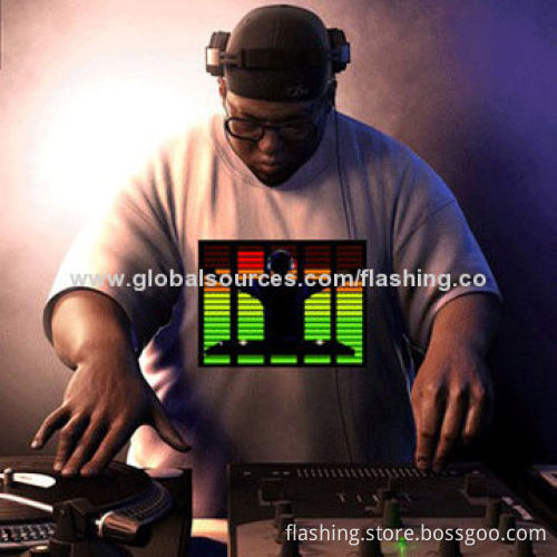 Hot Sale Custom LED T-shirt, Used for Night Cubs